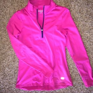 Hot pink workout top
